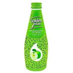 گلدن مکس نوشیدنی تخم شربتی سیب شیشه 290 میل